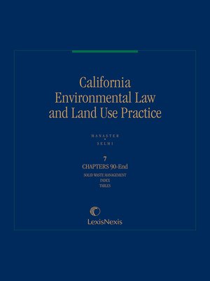 cover image of California Environmental Law and Land Use Practice